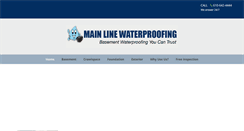 Desktop Screenshot of mainlinewaterproofing.com