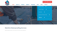 Desktop Screenshot of mainlinewaterproofing.com.au